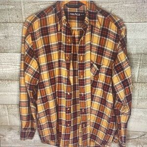 Nautica Men's Multicolor Plaid Button-Down Shirt